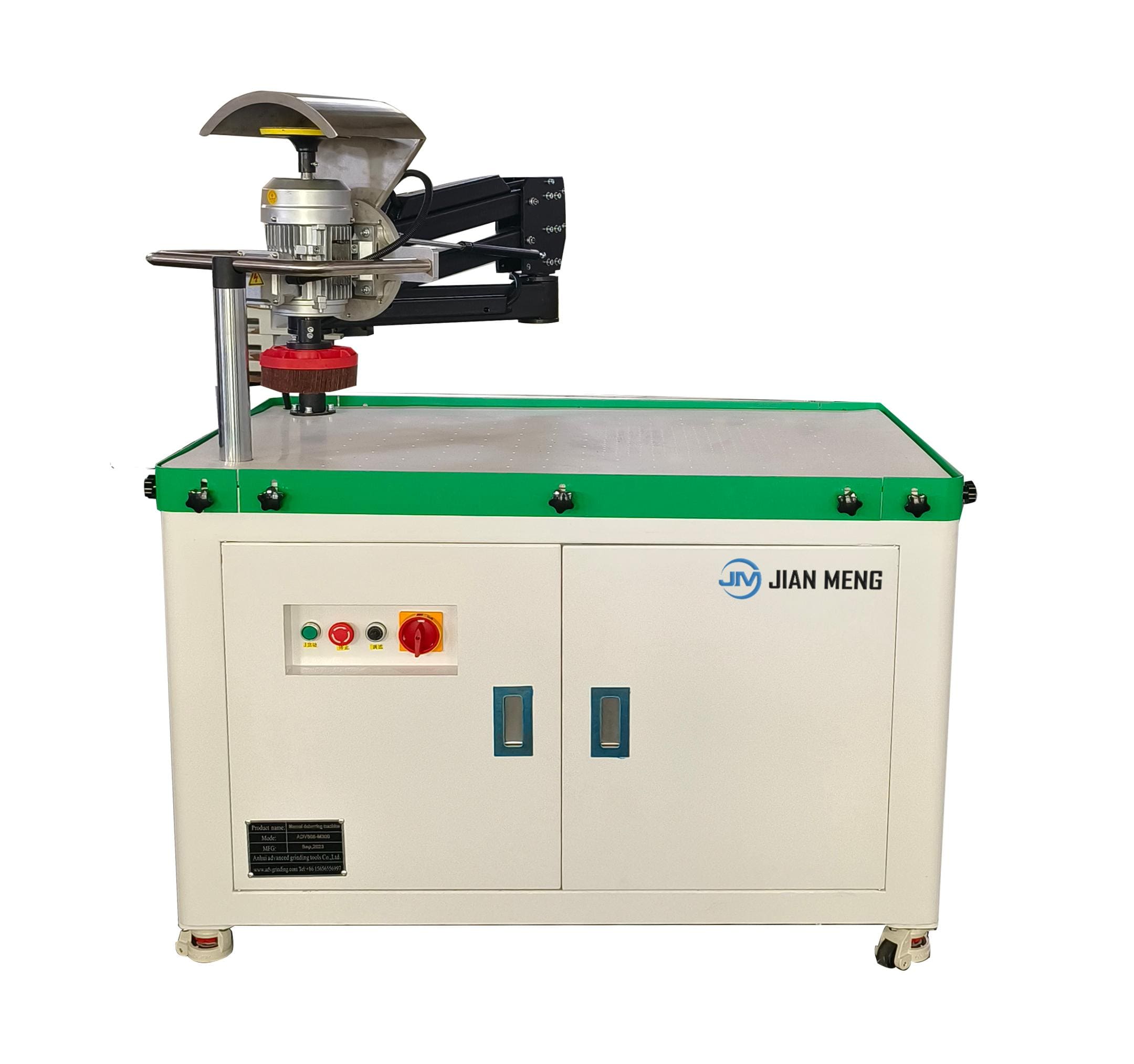 Manual metal sheet deburring machine